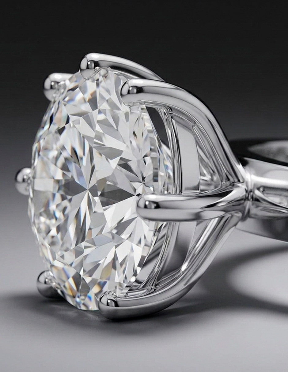 Anillo de compromiso de Oro 18 K Zirconia cúbica 6