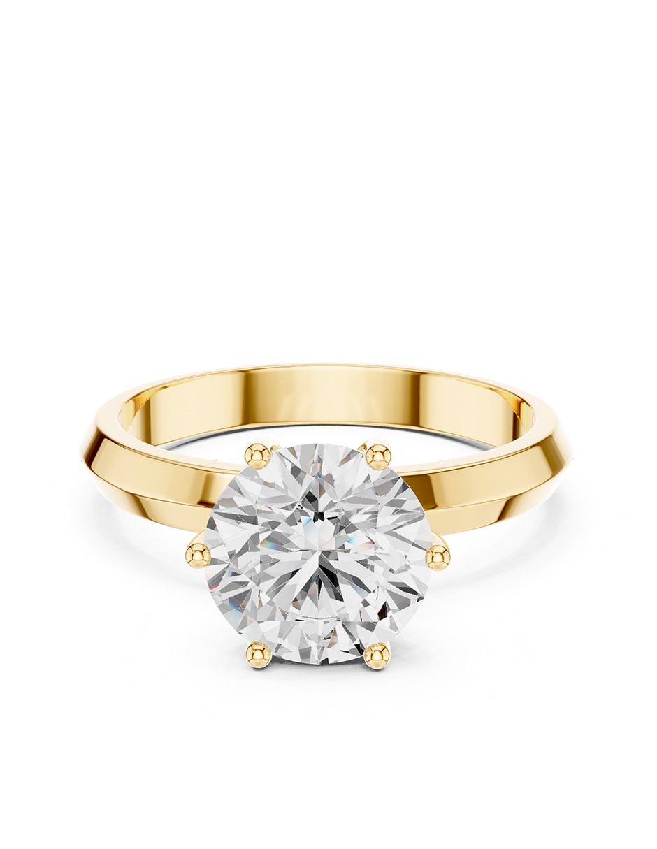 Anillo de compromiso de Oro 18 k Amore Mio! Diamante de laboratorio