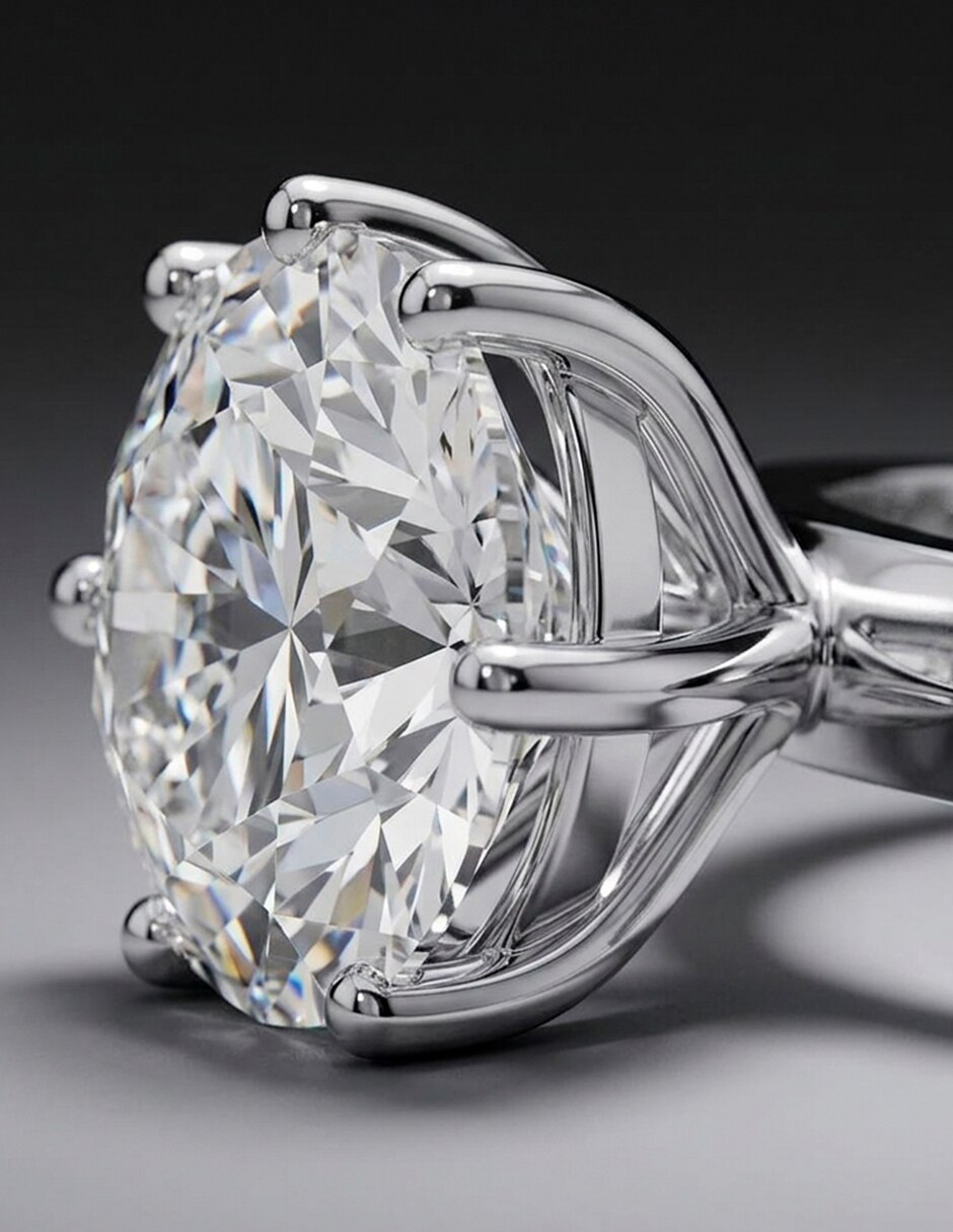 Anillo de compromiso de oro 18 k 6