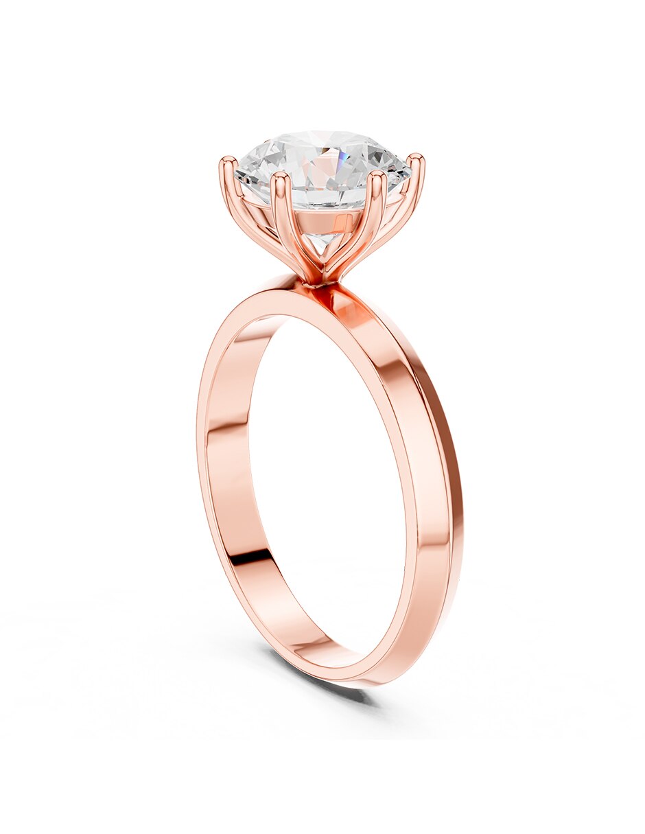 Anillo de compromiso de oro 18 k 3