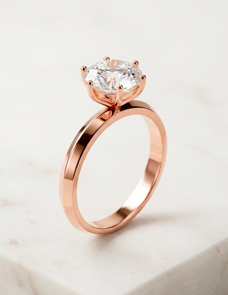 Anillo de compromiso de oro 18 k 7