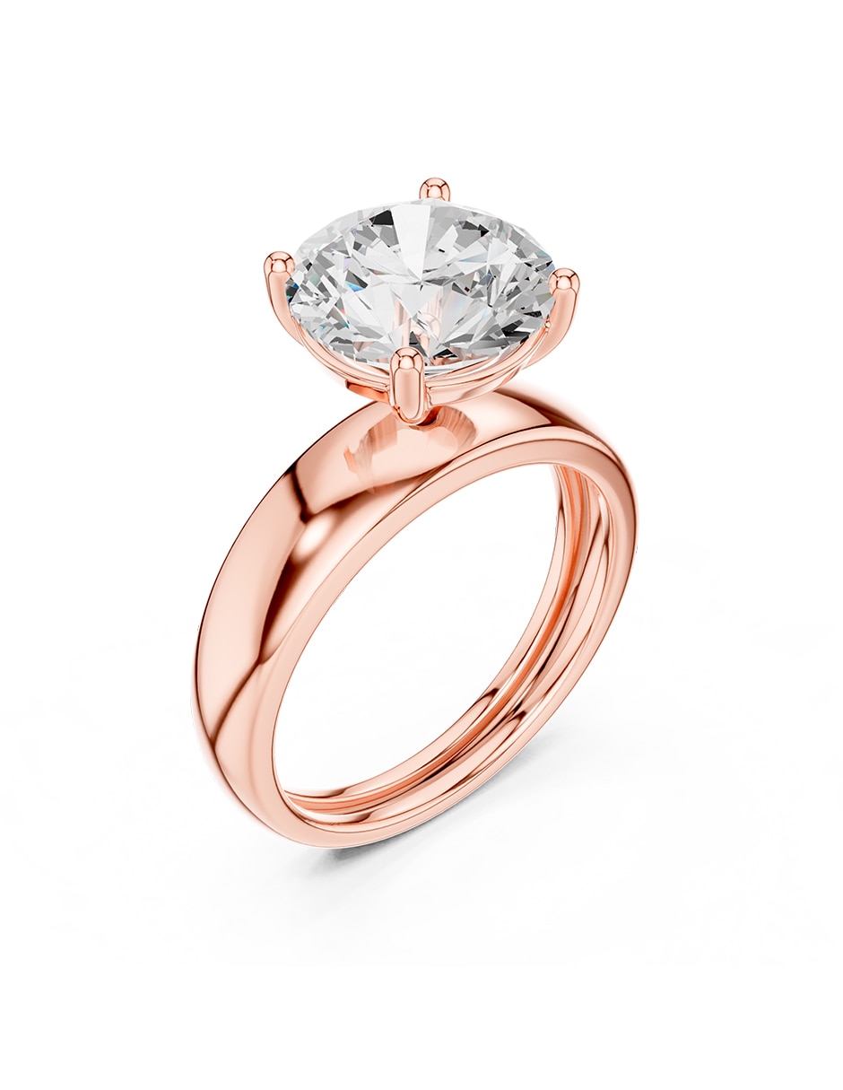 Anillo de compromiso de oro 18 k 2
