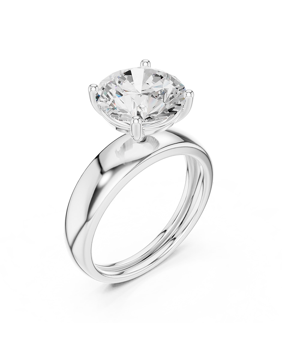 Anillo de compromiso de oro 18 k 2