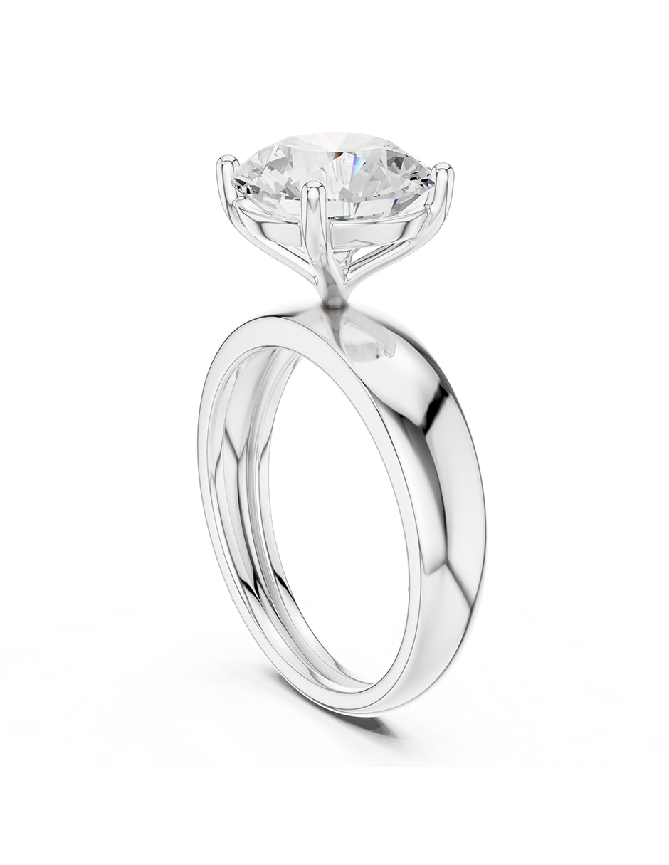 Anillo de compromiso de oro 18 k 3