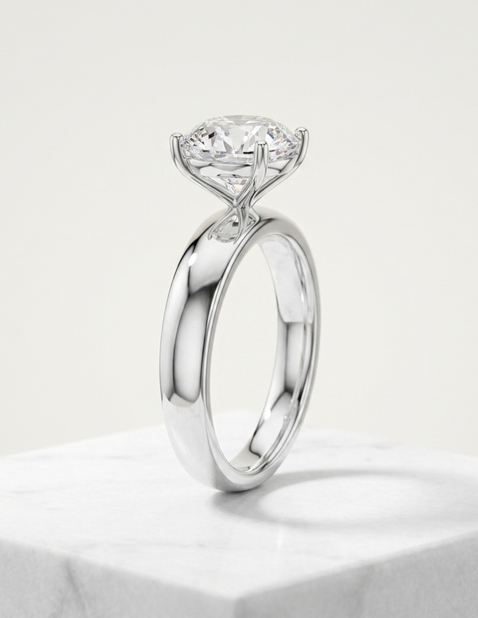 Anillo de compromiso de oro 18 k 9