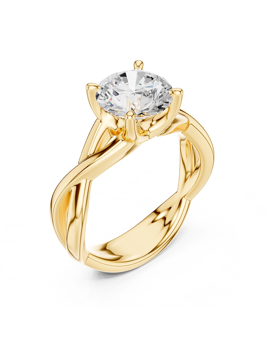 Anillo de compromiso de oro 14 k Amore Mio