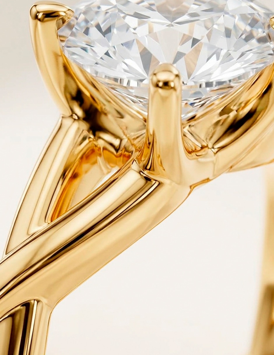 Anillo de compromiso de oro 14 k Amore Mio