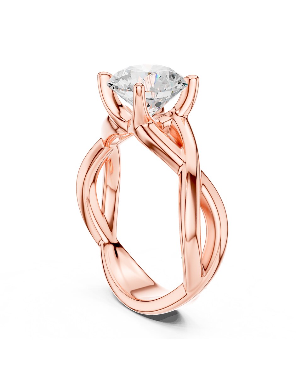 Anillo de compromiso de oro 9 k 3