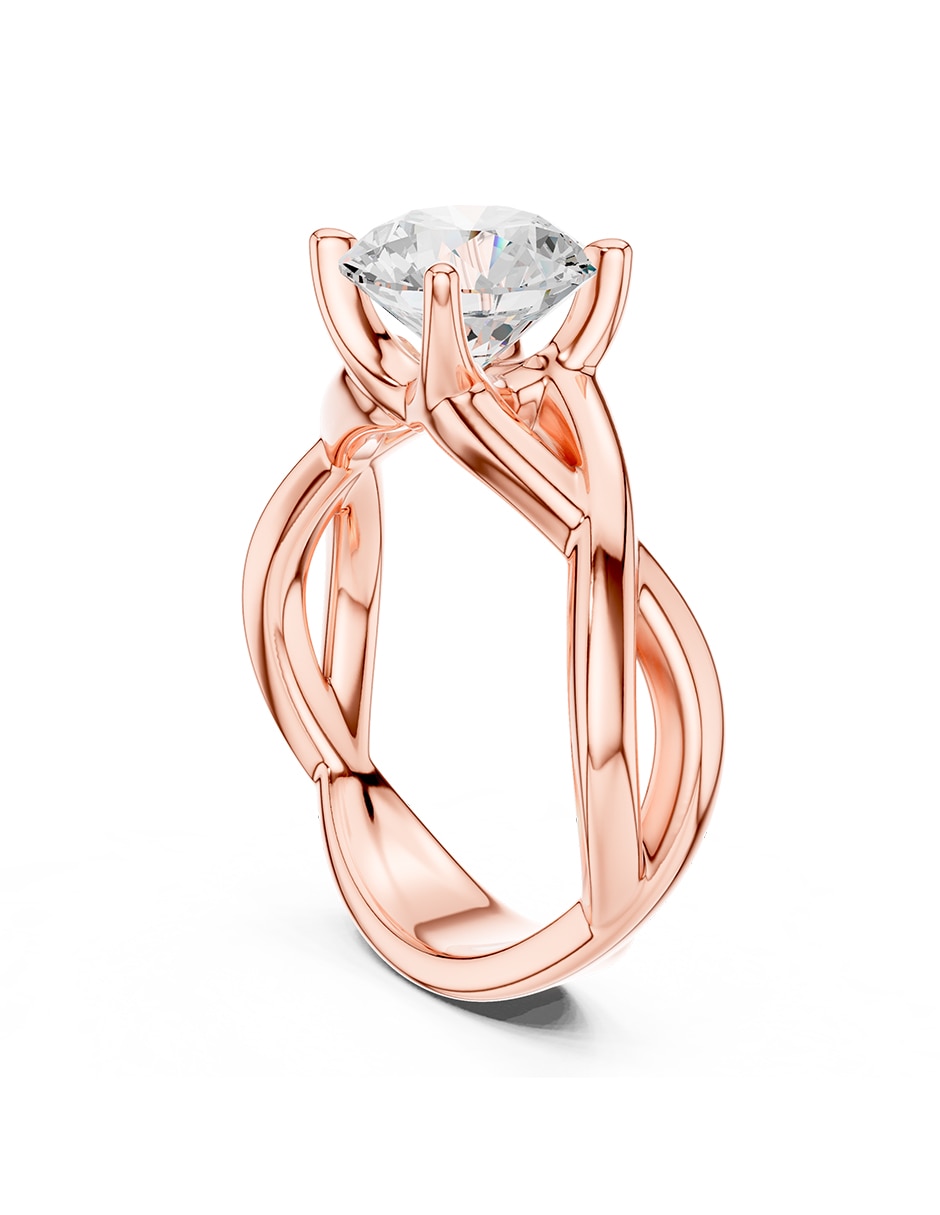 Anillo de compromiso de oro 9 k 3