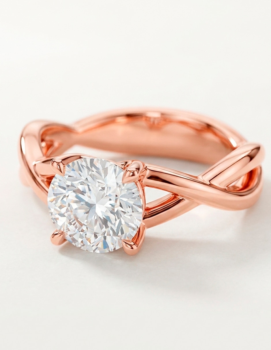 Anillo de compromiso de oro 9 k 9