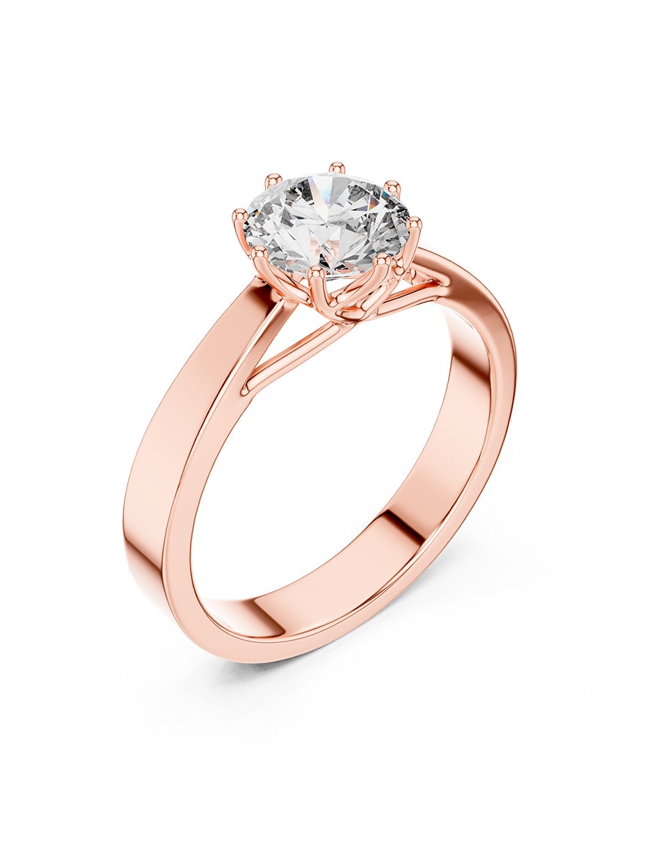 Anillo de compromiso de oro 9 k 2