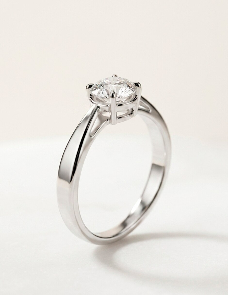 Anillo de compromiso de oro 14 k 8