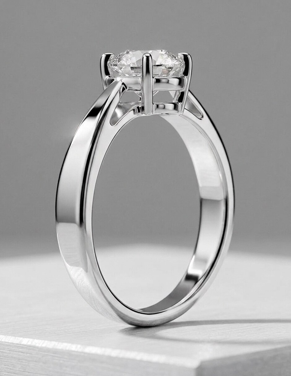Anillo de compromiso de oro 14 k 9