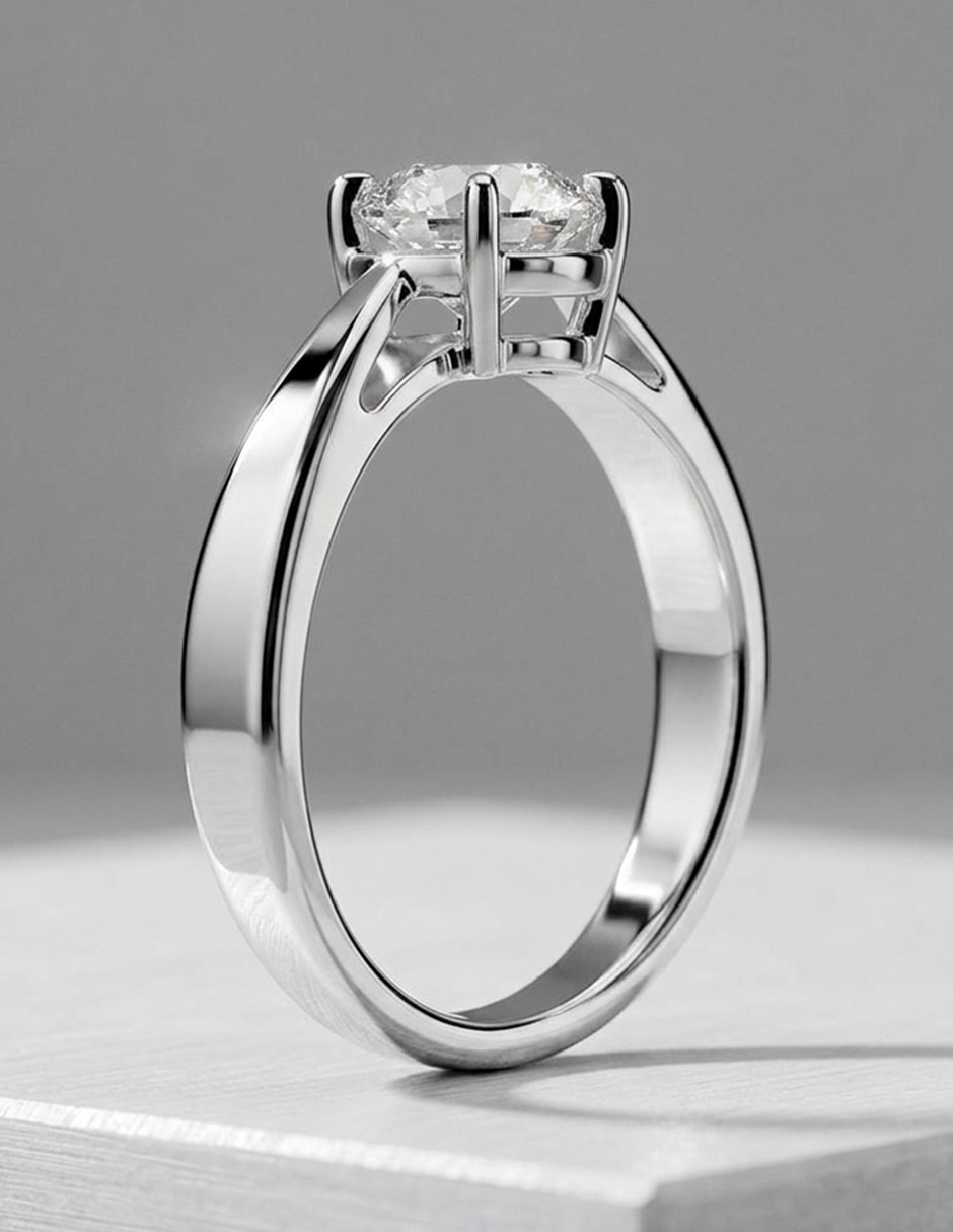Anillo de compromiso de oro 18 k 9