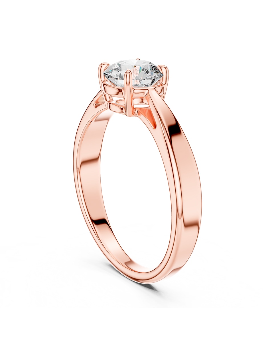 Anillo de compromiso de oro 9 k 3