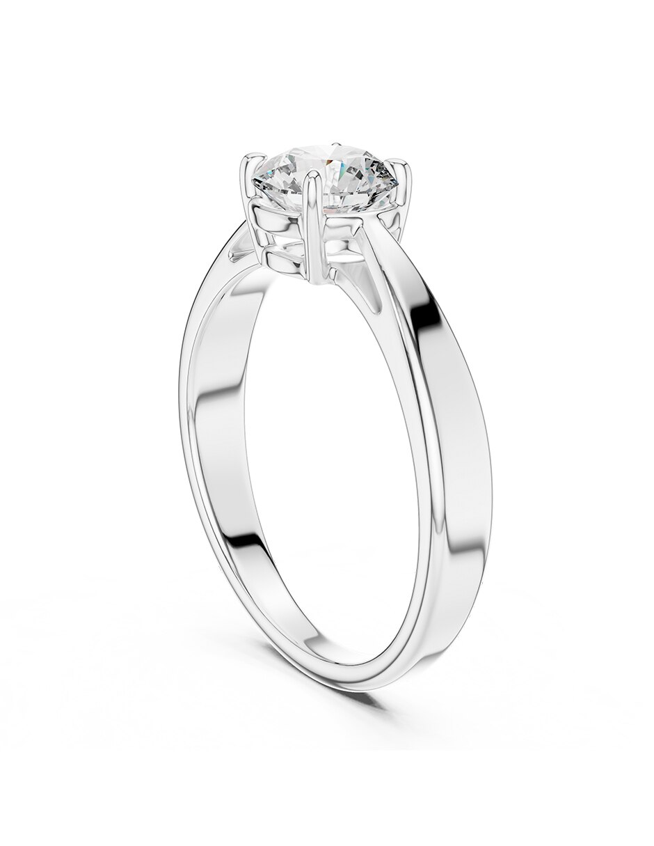 Anillo de compromiso de oro 14 k 3