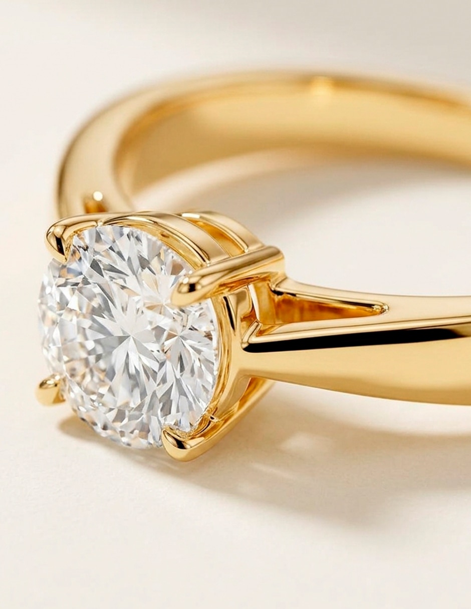 Anillo de compromiso de oro 18 k Amore Mio