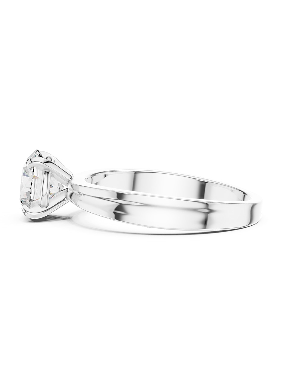 Anillo de compromiso de oro 14 k zirconia cúbica 5