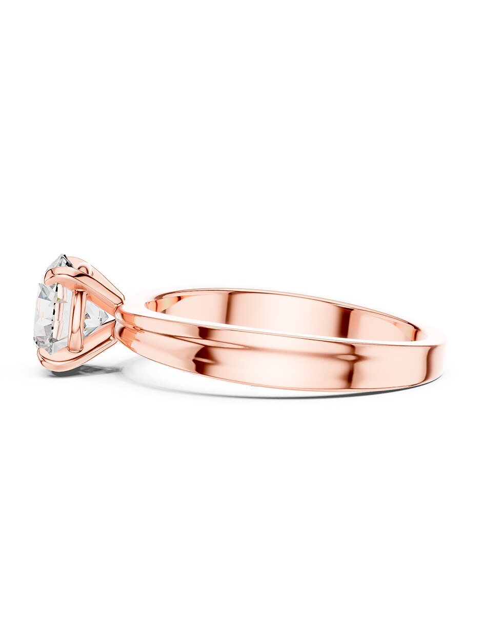 Anillo de compromiso de oro 18 k zirconia cúbica 5