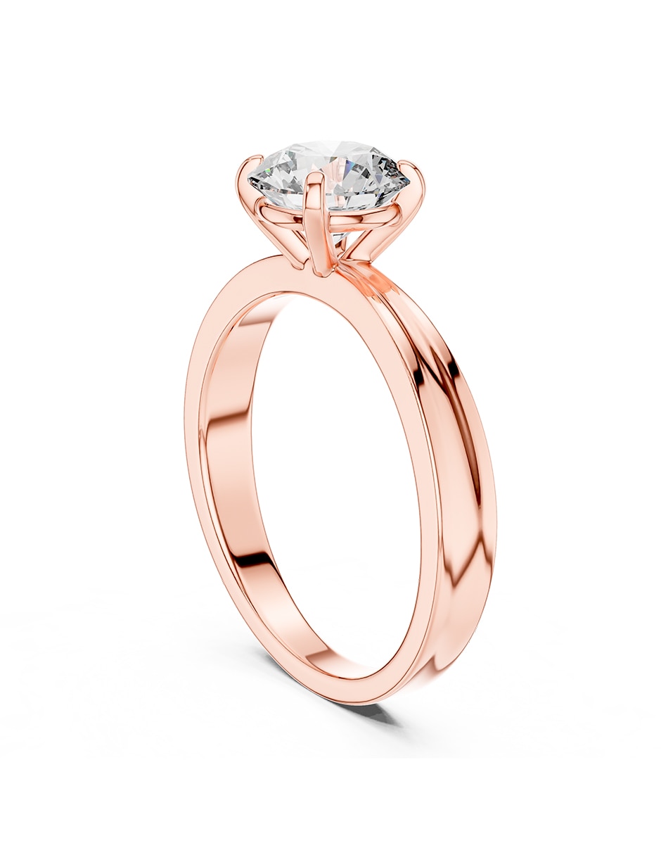 Anillo de compromiso de oro 18 k 3