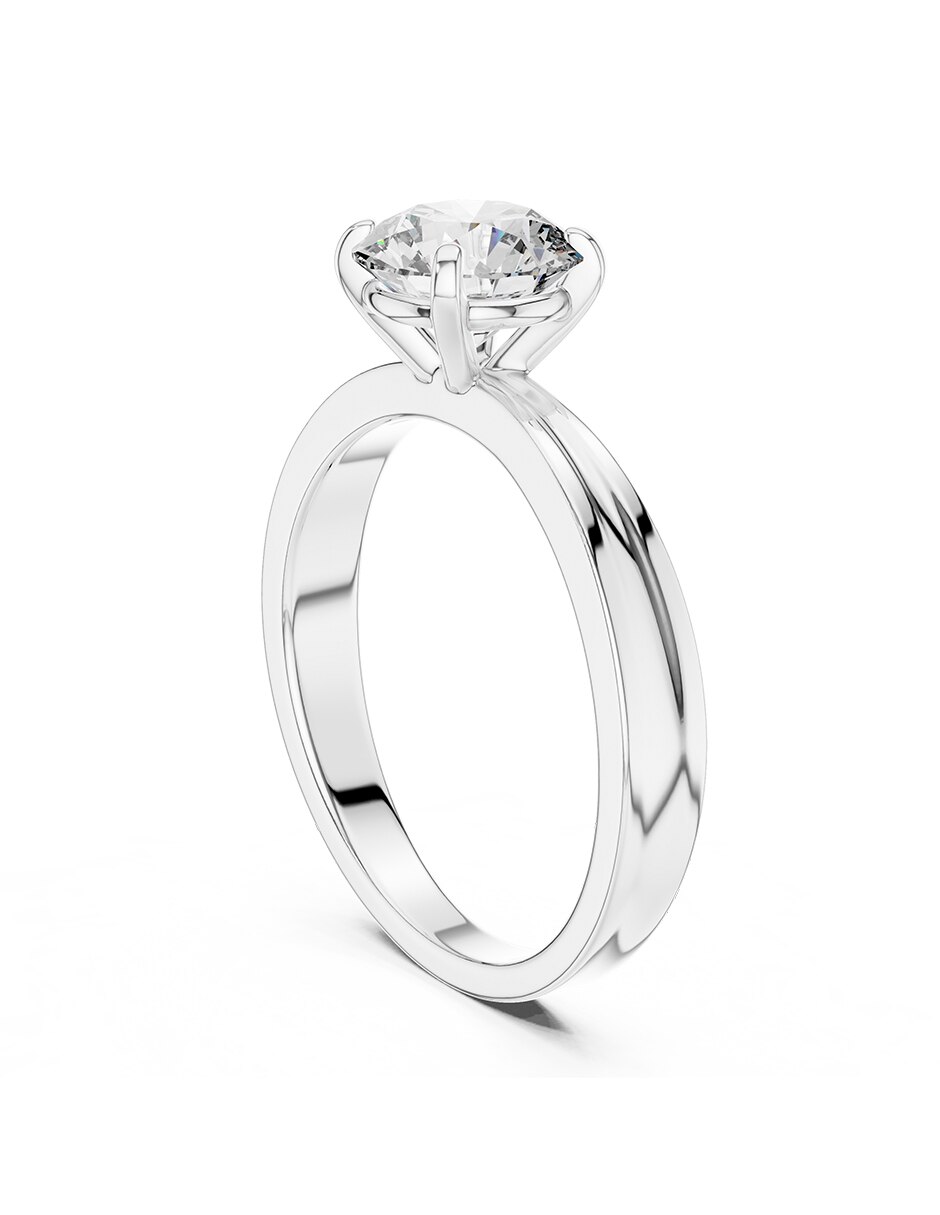 Anillo de compromiso de oro 14 k 3