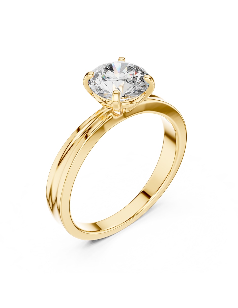 Anillo de compromiso de oro 9 k 2
