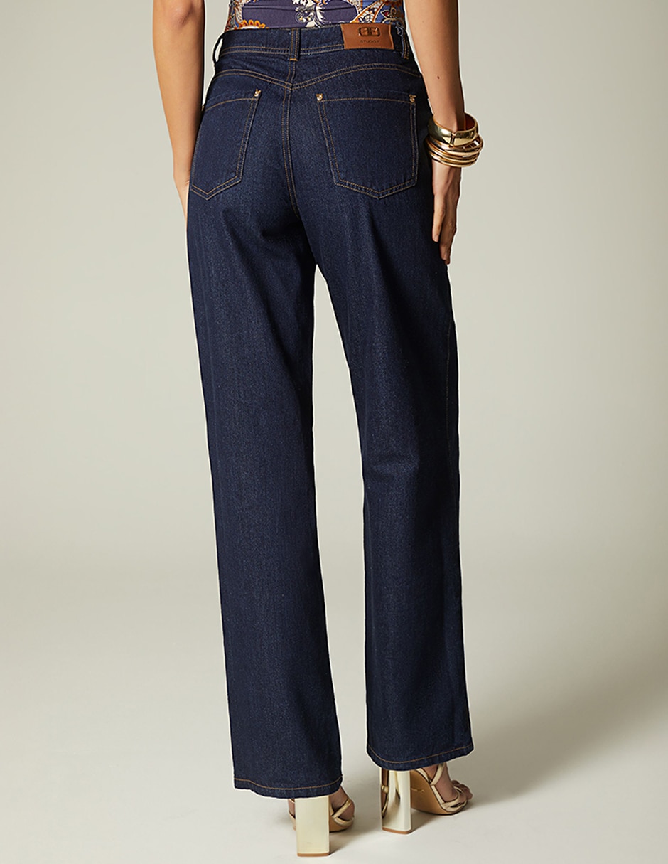 Jeans bota corte cintura para mujer 3