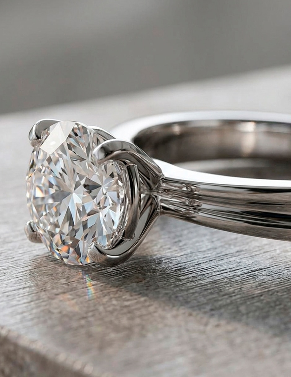 Anillo de compromiso de oro 9 k zirconia cúbica 9