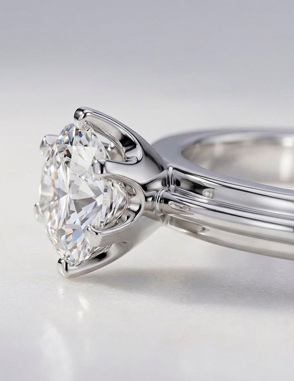 Anillo de compromiso de oro 9 k zirconia cúbica 7