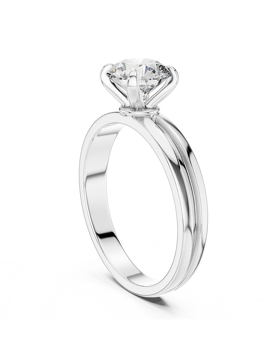 Anillo de compromiso de oro 18 k 3