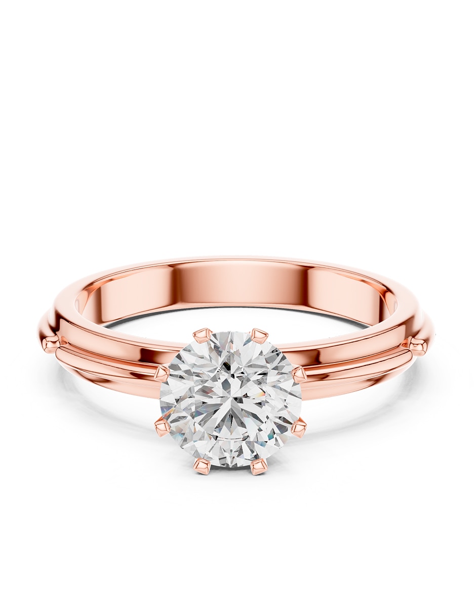 Anillo de compromiso de oro 18 k zirconia cúbica Anillo de compromiso de oro 18 k zirconia cúbica