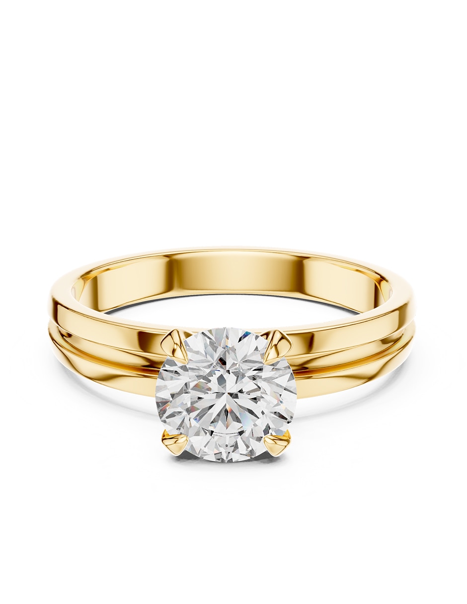 Anillo de compromiso de oro 14 k Anillo de compromiso de oro 14 k