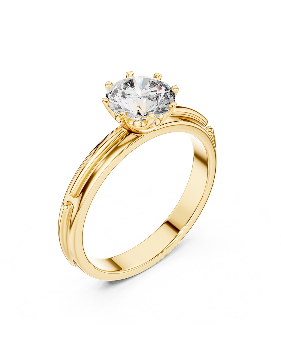 Anillo de compromiso de oro 18 k Amore Mio