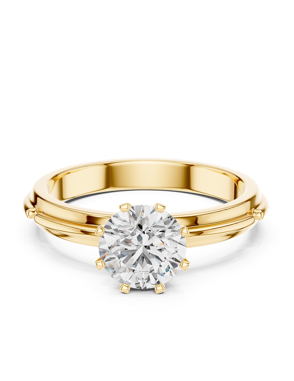 Anillo de compromiso de oro 14 k Anillo de compromiso de oro 14 k
