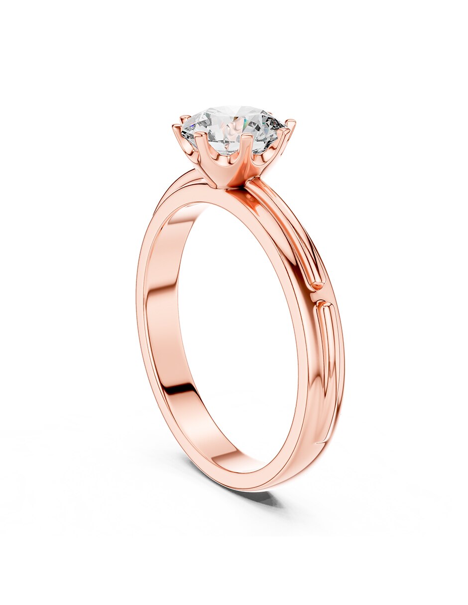 Anillo de compromiso de oro 9 k 5