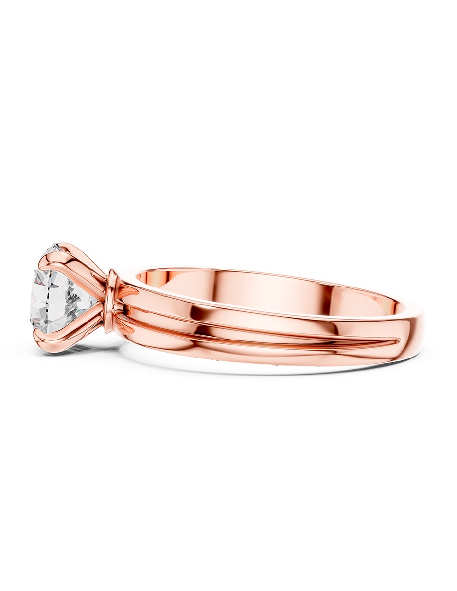 Anillo de compromiso de oro 18 k 3