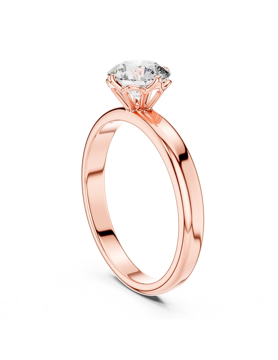 Anillo de compromiso de oro 9 K 3