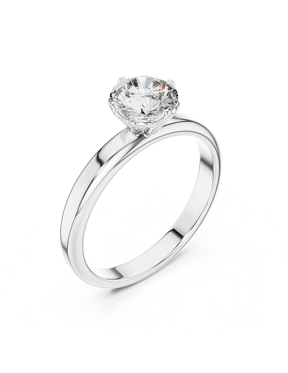 Anillo de compromiso de oro 14 K 2