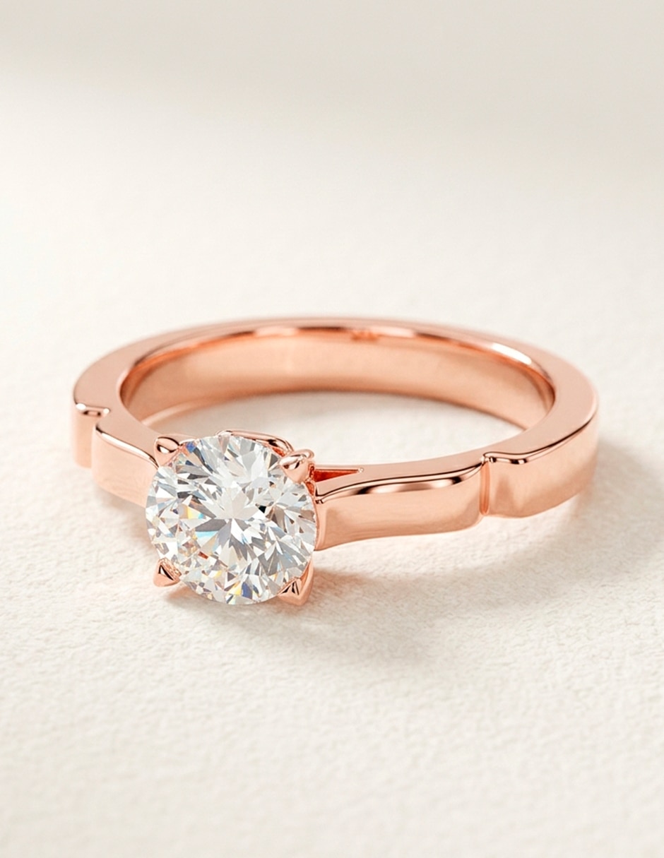 Anillo de compromiso de oro 9 k zirconia cúbica 9