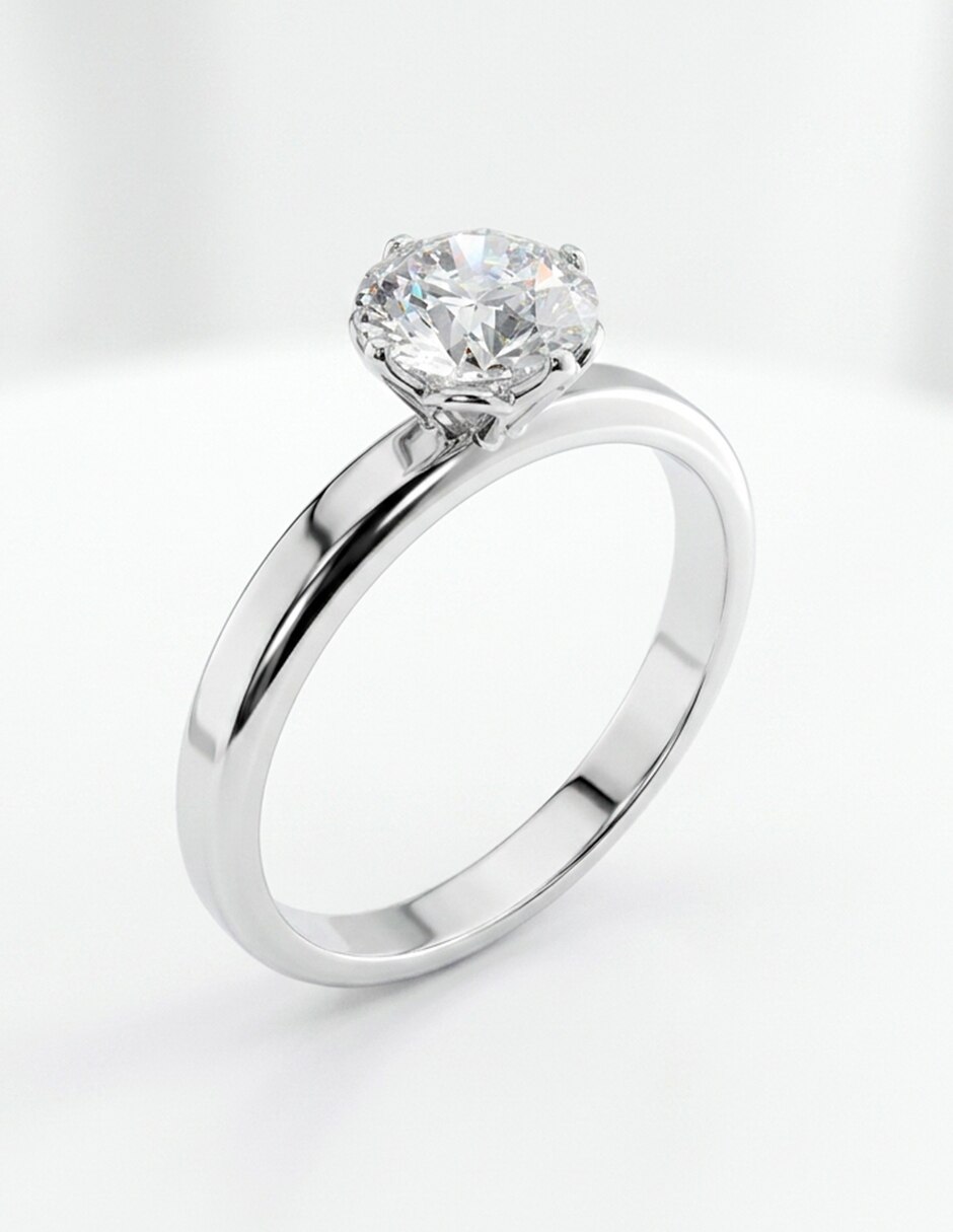Anillo de compromiso de oro 18 K 7