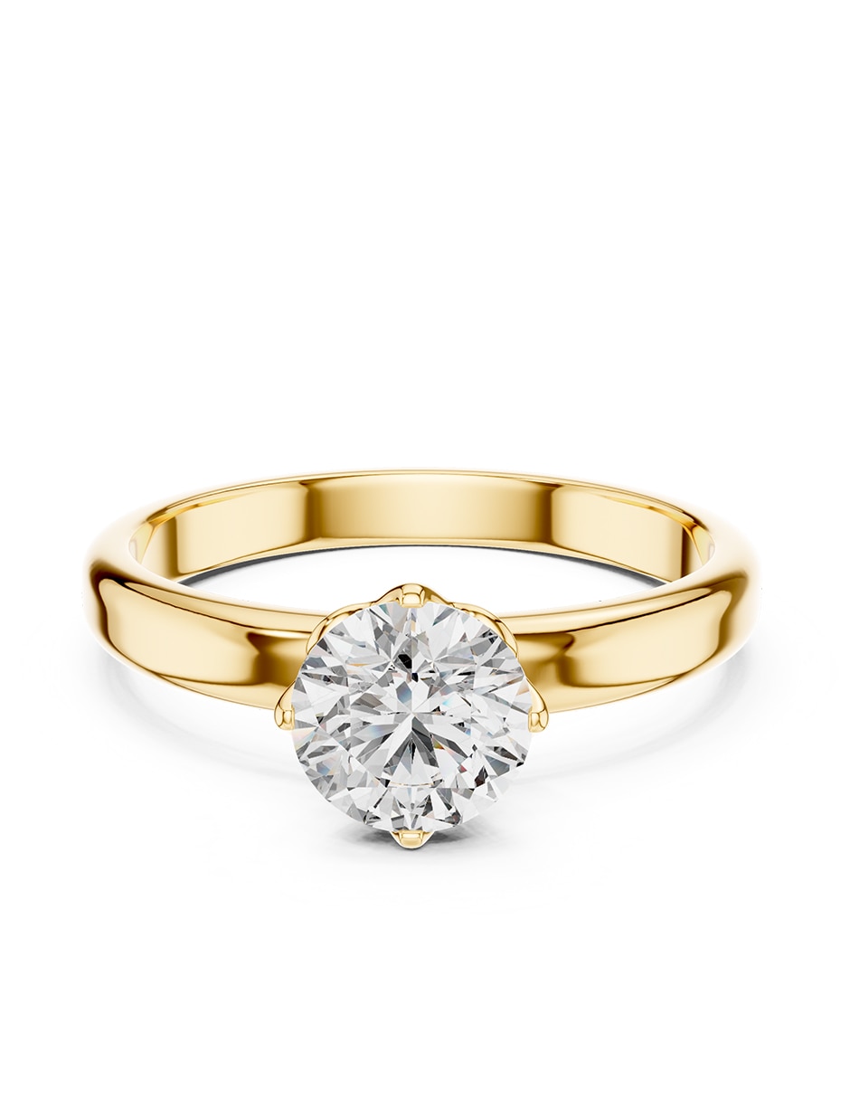 Anillo de compromiso de oro 18 K 1
