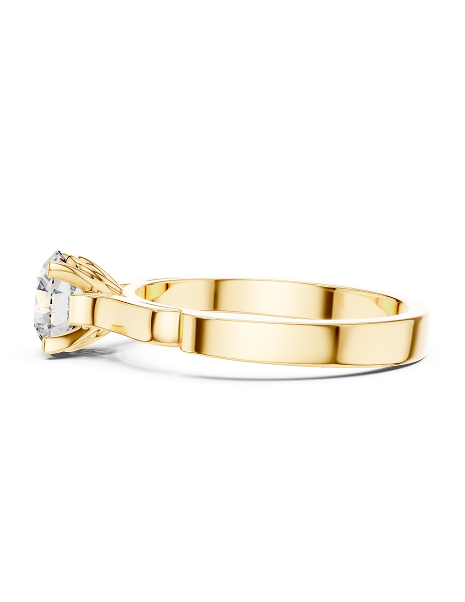 Anillo de compromiso de oro 14 K 5
