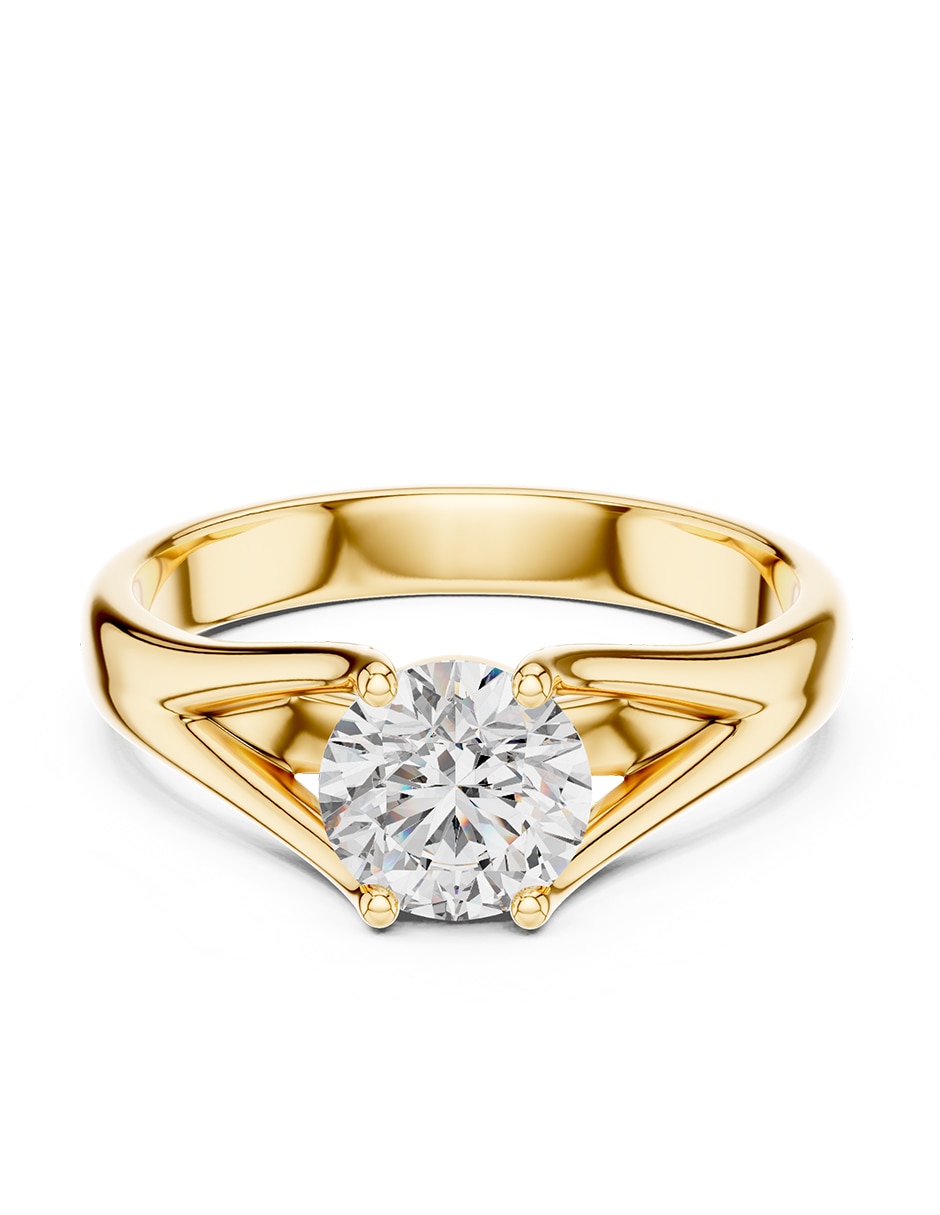 Anillo de compromiso de oro 14 K Anillo de compromiso de oro 14 K