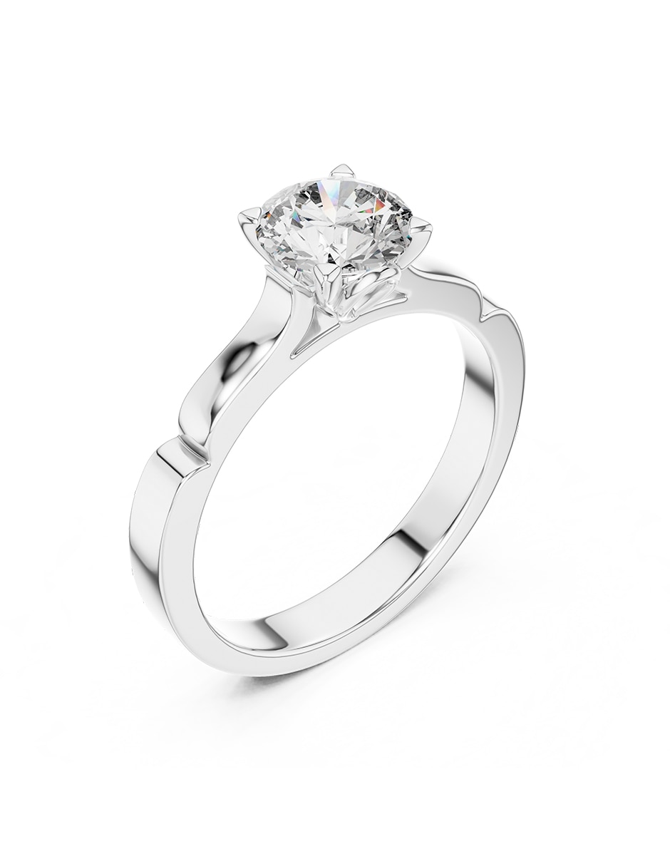 Anillo de compromiso de oro 9 K 2