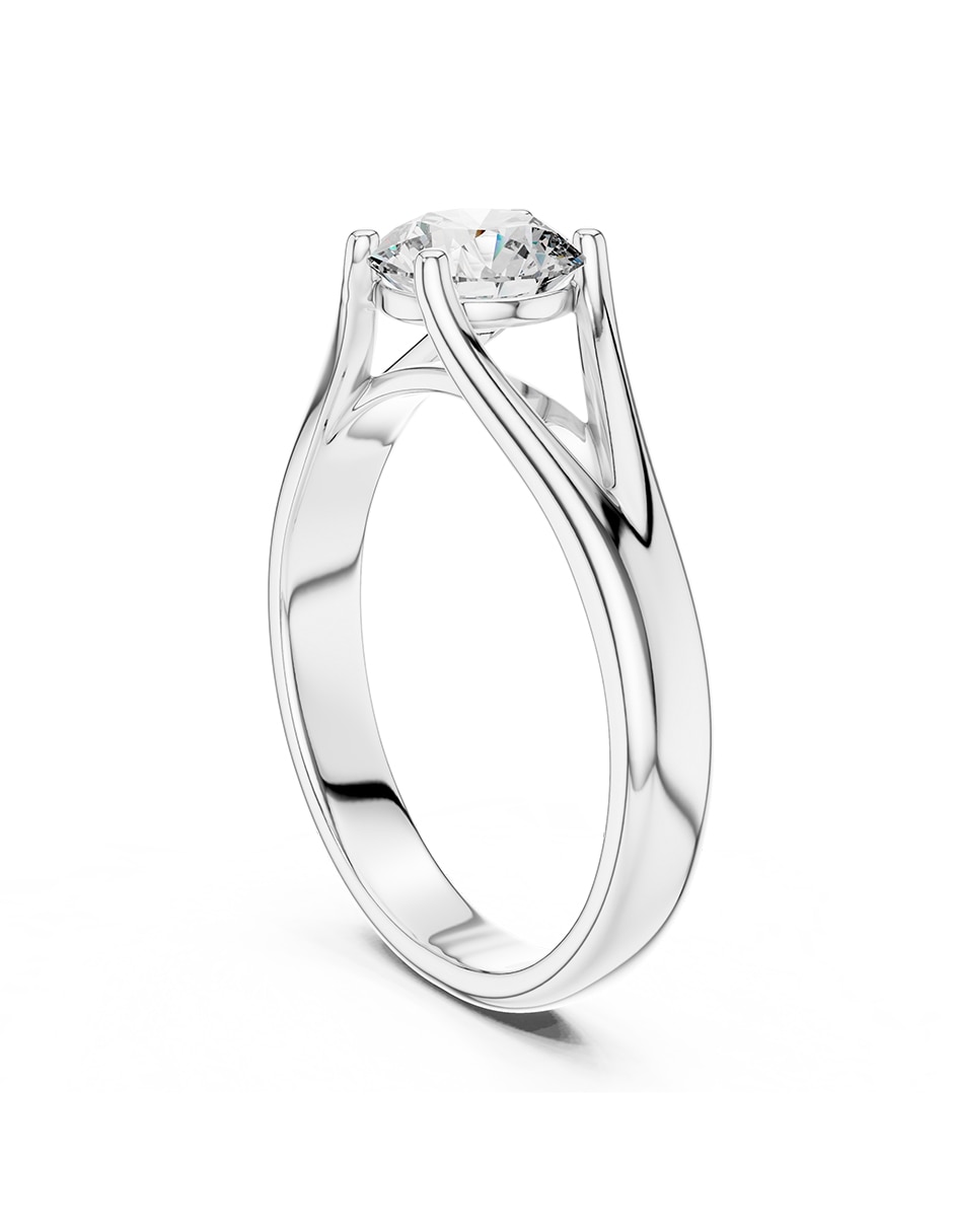 Anillo de compromiso de oro 14 K 3