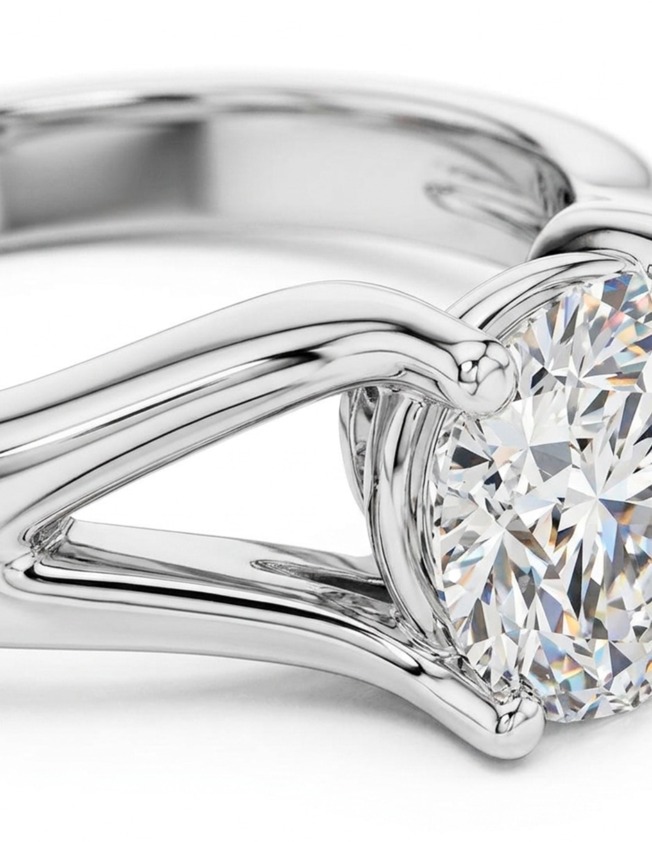 Anillo de compromiso de oro 14 K 7