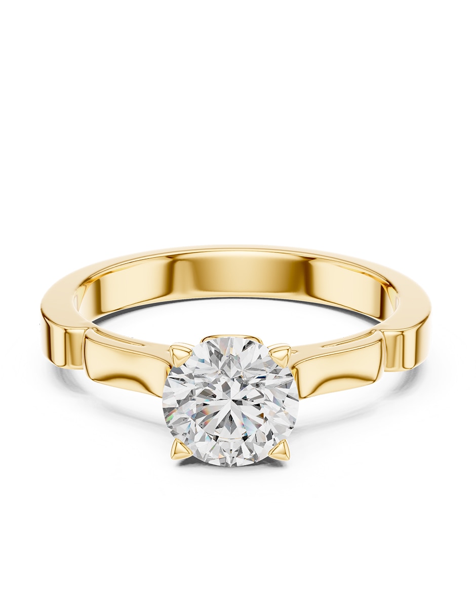 Anillo de compromiso de oro 9 K Anillo de compromiso de oro 9 K