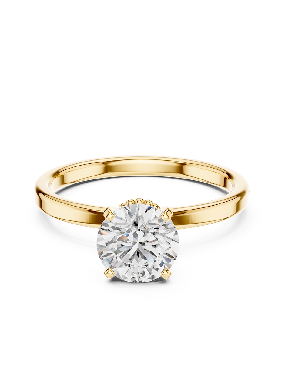 Anillo de compromiso de Oro 14 k ! Zirconia cúbica