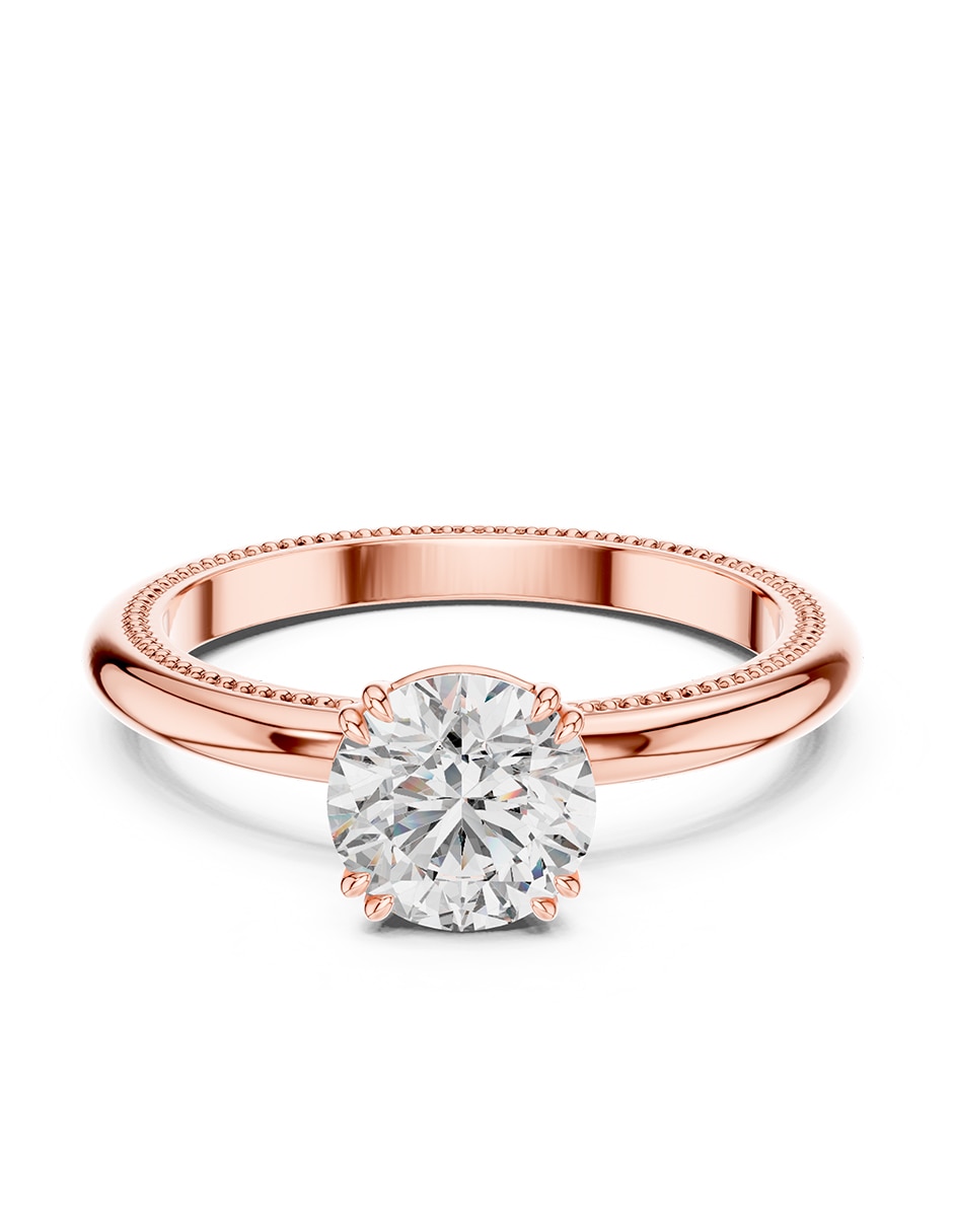 Anillo de compromiso de oro 14 k zirconia cúbica Anillo de compromiso de oro 14 k zirconia cúbica