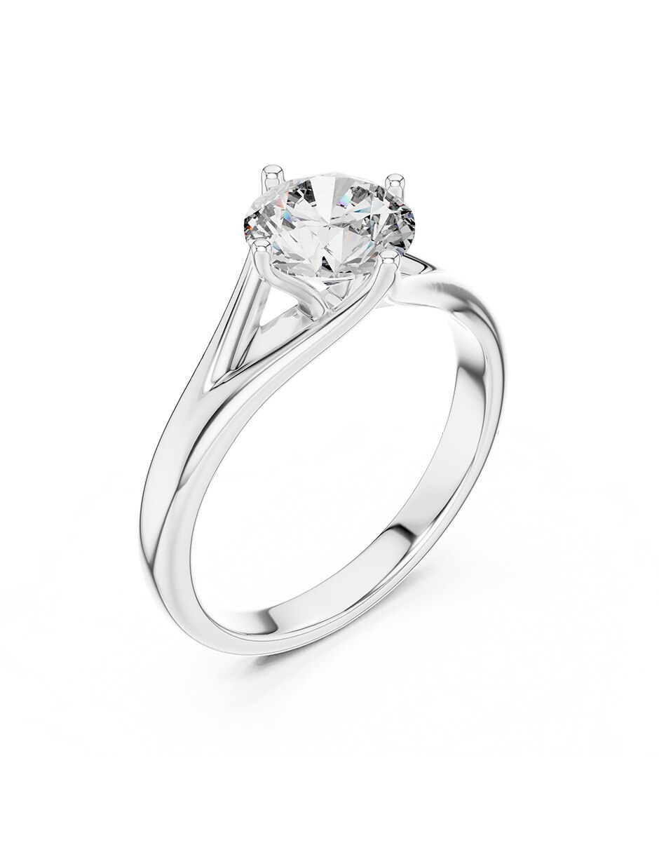 Anillo de compromiso de oro 18 K 2